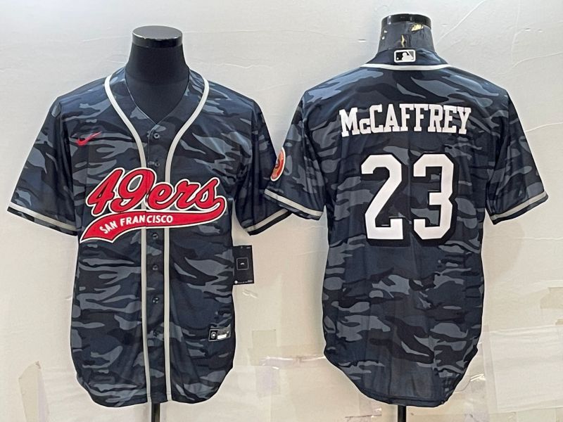 Men San Francisco 49ers #23 Mccaffrey Camo 2022 Nike Co branded NFL Jerseys->san francisco 49ers->NFL Jersey